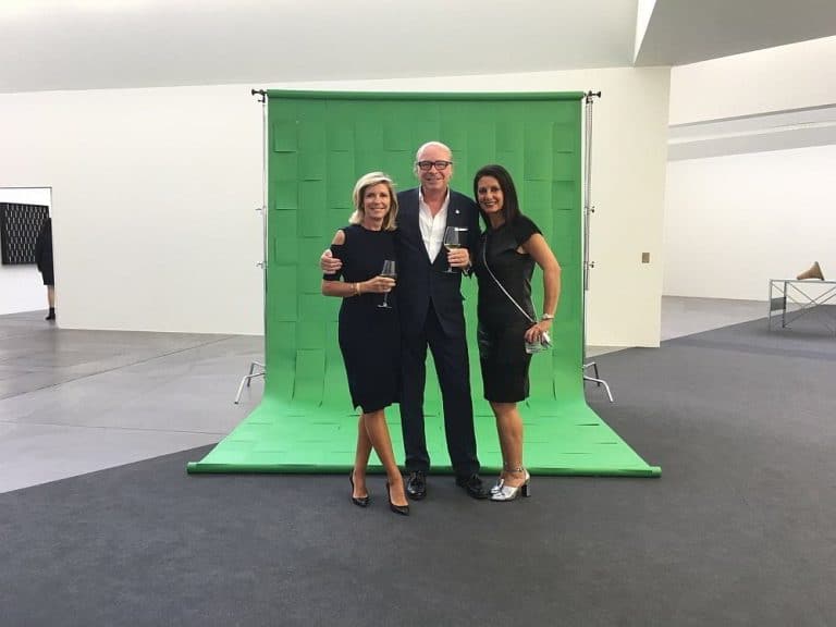 Before the show: Renate Schwarz, Aon Head Private Clients, Nikolaus S. Barta, CEO Barta & Partner, Bambi Blumberg, VIP Relationship Manager ART Basel Australasia.